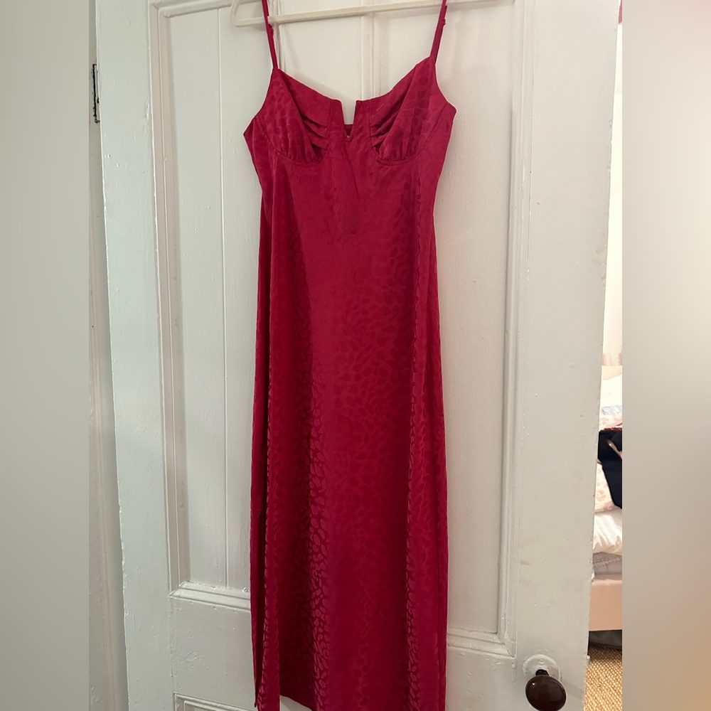 WAYF Pink Dress with corset top